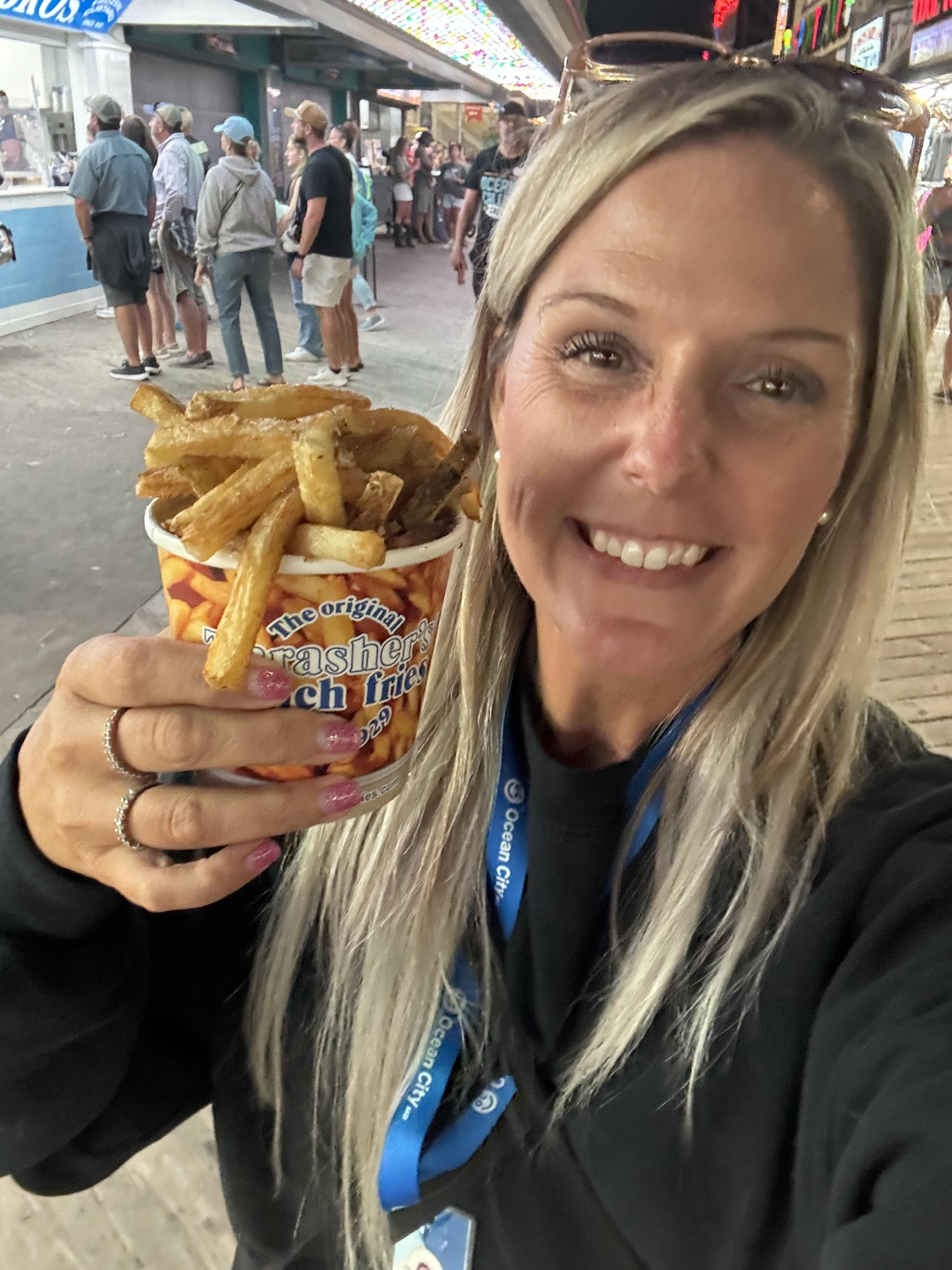 ocean city, maryland, thrashers, french fries, boardwalk